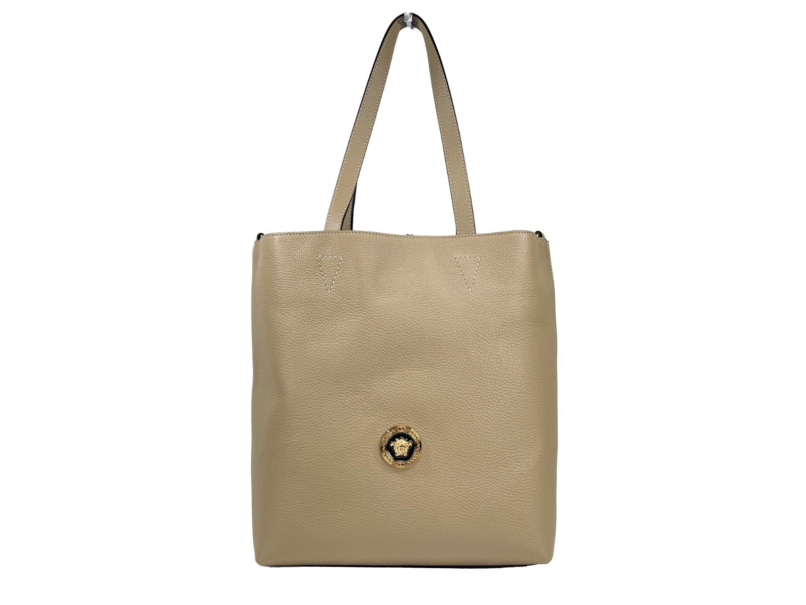 Versace Versace Medusa Large Leather Tote Bag With Women's Pouch