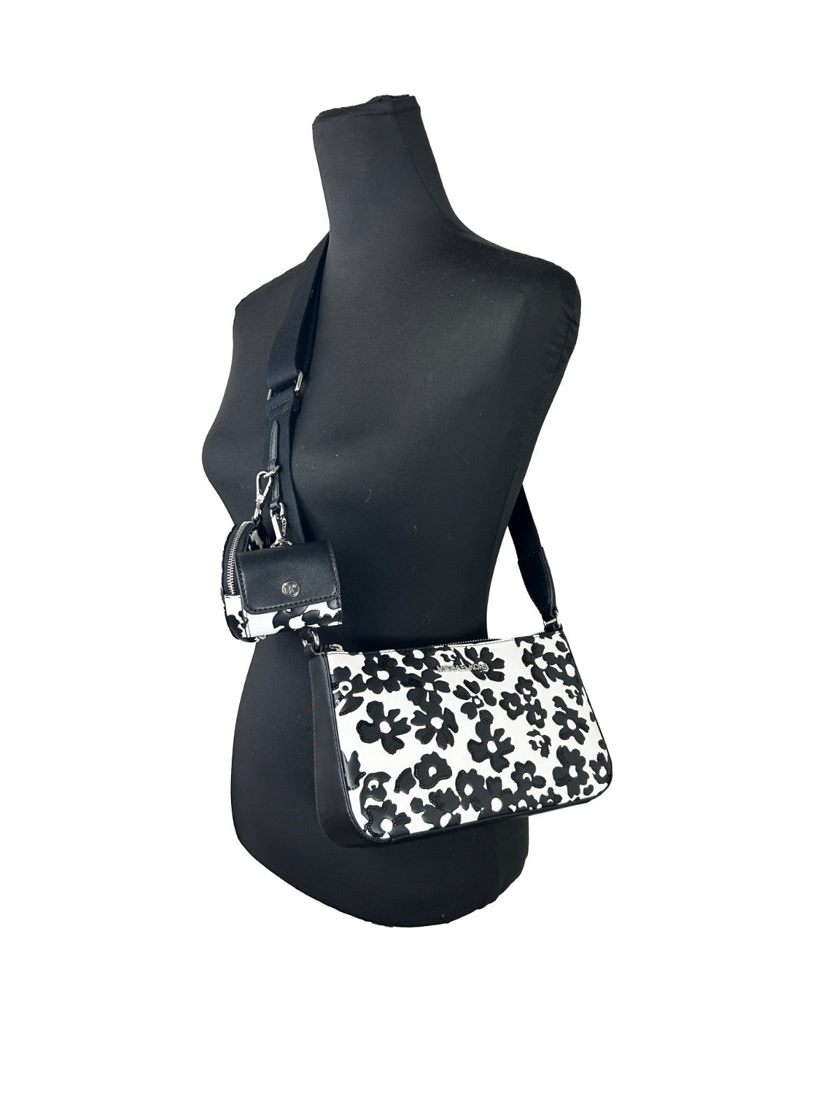 Michael Kors Michael Kors Floral Crossbody Tech Attachment Bag Women's Purse