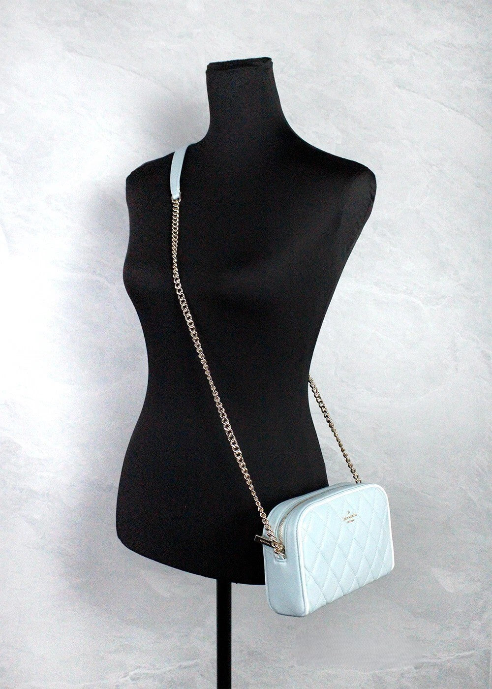 Kate Spade Kate Spade Carey Mini Wild Sage Quilted Smooth Leather Camera Crossbody Women's Bag