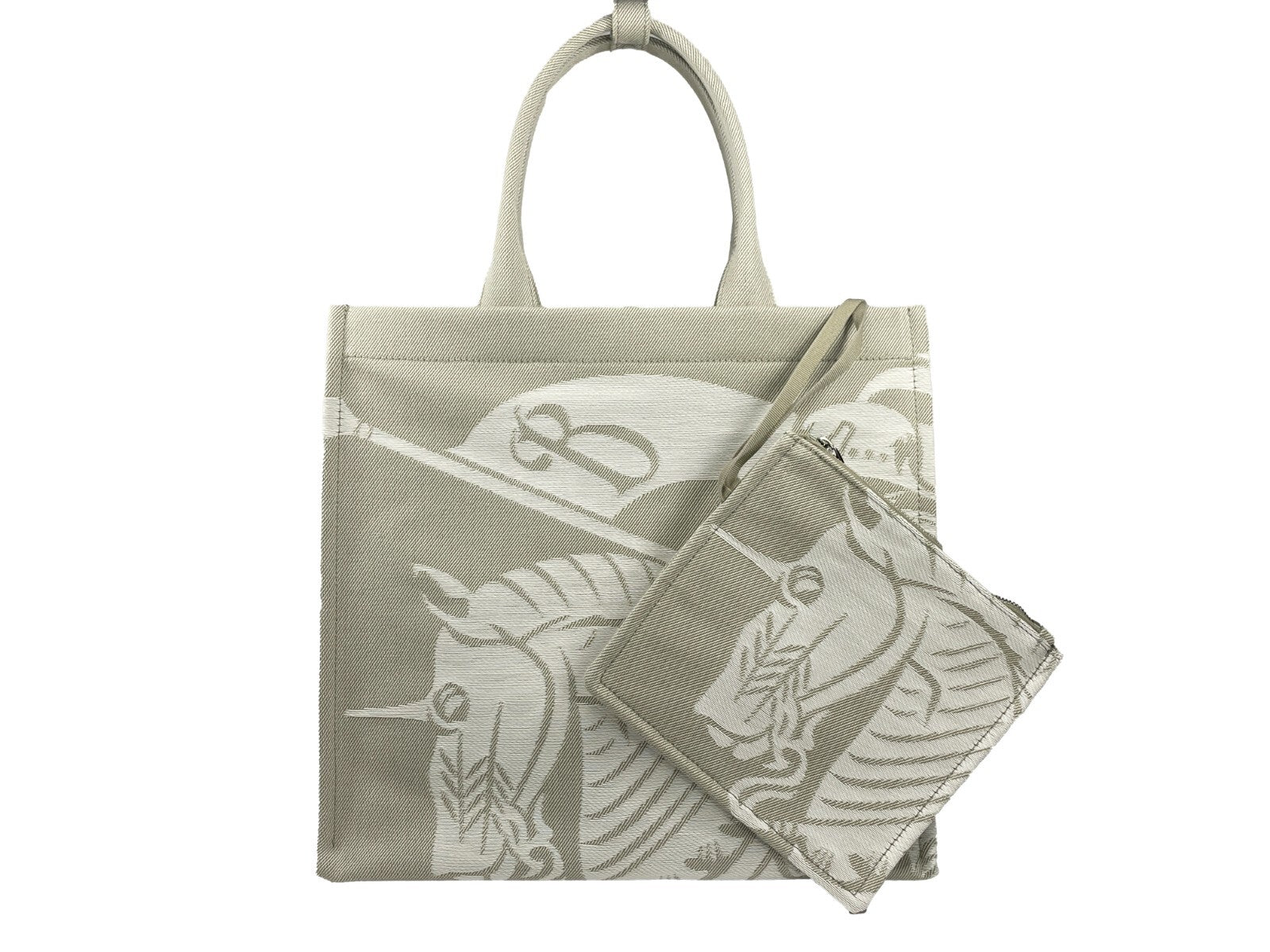 Burberry Burberry EKD Canvas Tote Bag With Coin Women's Pouch