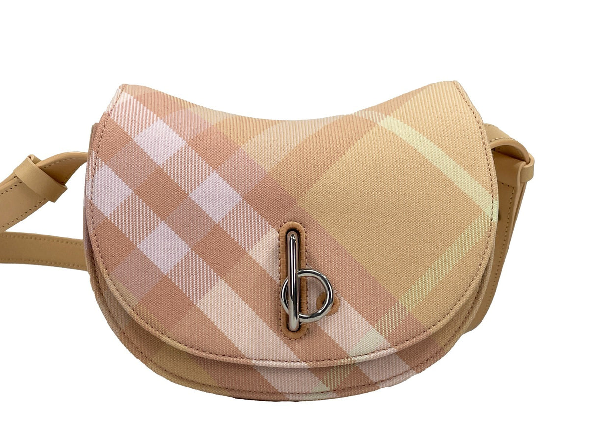 Burberry Burberry Mini Check Rocking Horse Crossbody Bag Women's Purse