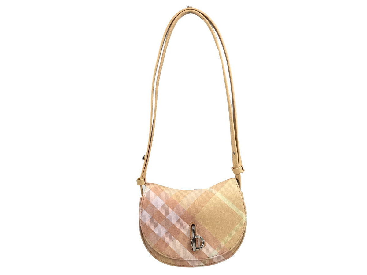 Burberry Burberry Mini Check Rocking Horse Crossbody Bag Women's Purse