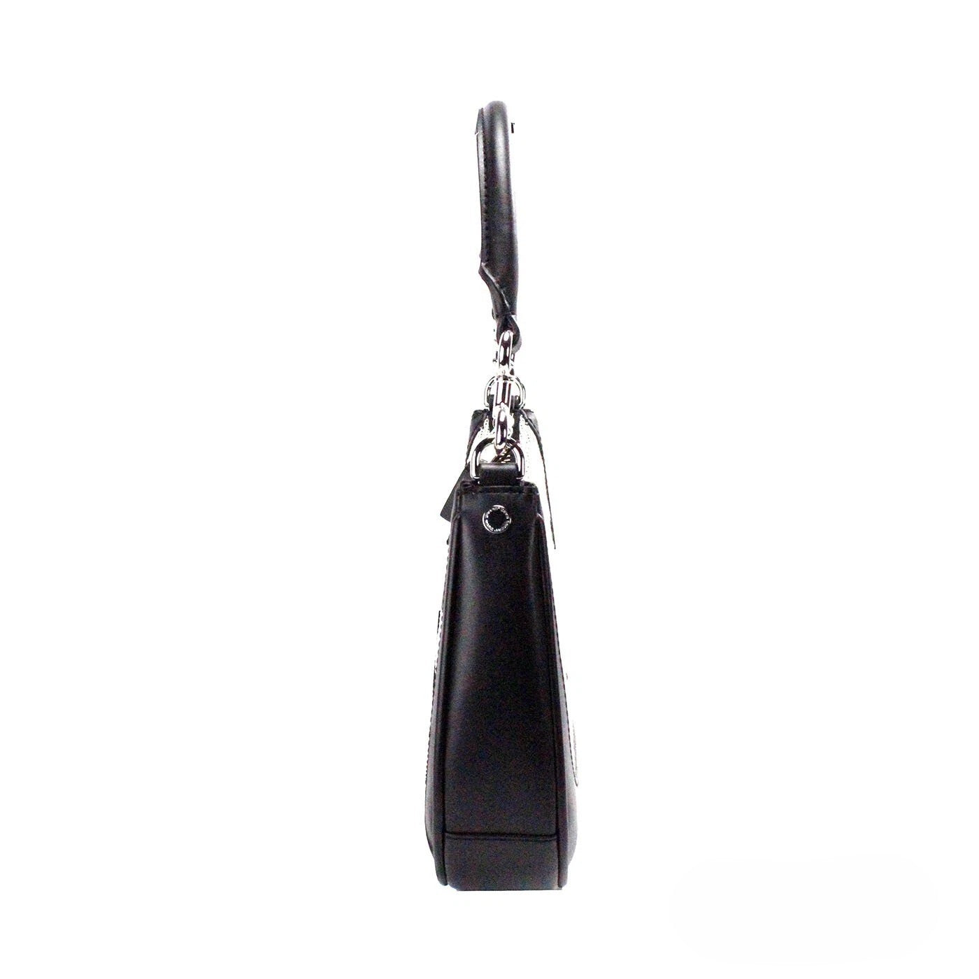 Marc Jacobs Marc Jacobs Natural Black Canvas Leather Hobo Shoulder Handbag Women's Purse