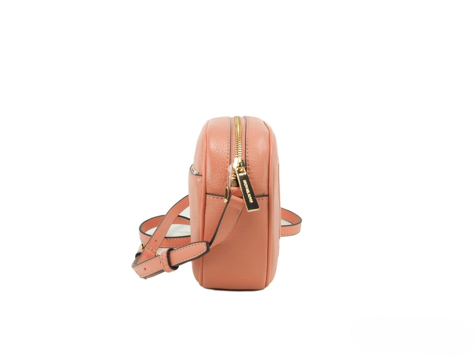 Michael Kors Michael Kors Jet Set Travel Medium Sherbert Leather Oval Camera Crossbody Women's Bag