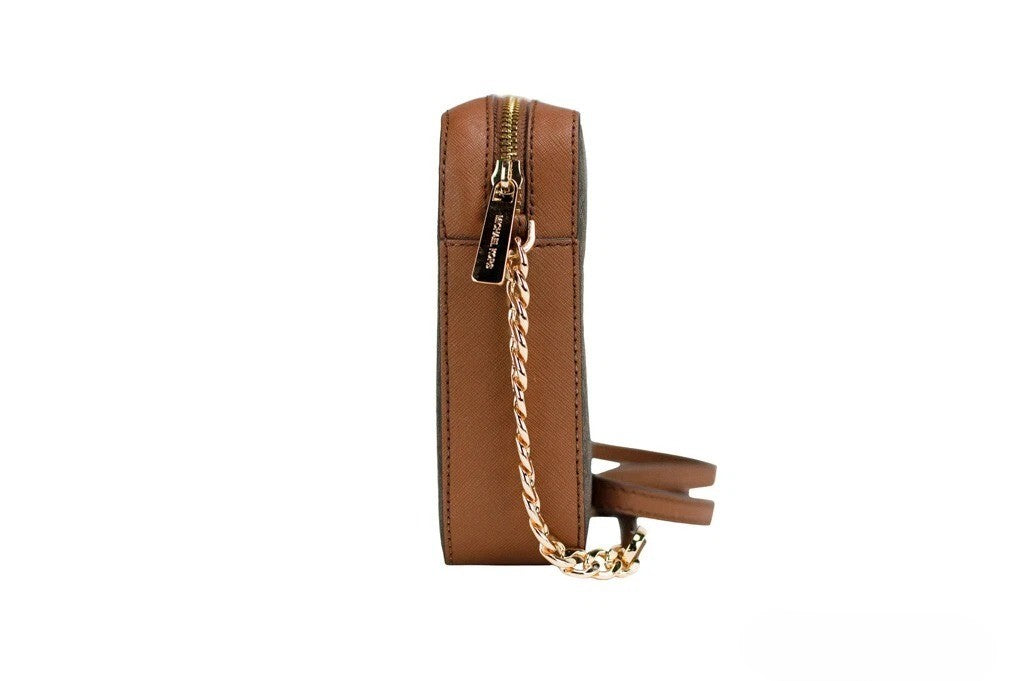 Michael Kors Michael Kors East West Crossbody Bag (Brown Women's SIgnature)