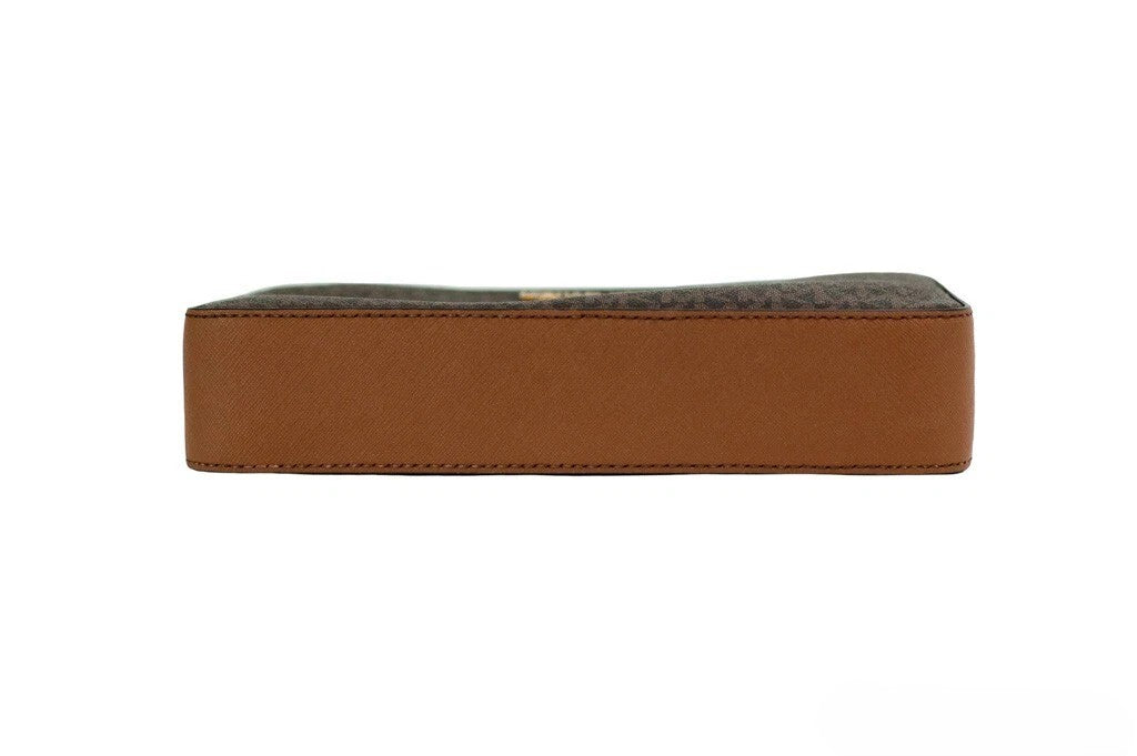 Michael Kors Michael Kors East West Crossbody Bag (Brown Women's SIgnature)