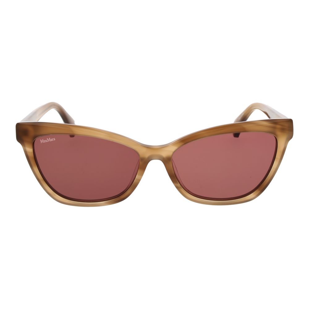 Max Mara Brown Acetate Women's Sunglasses