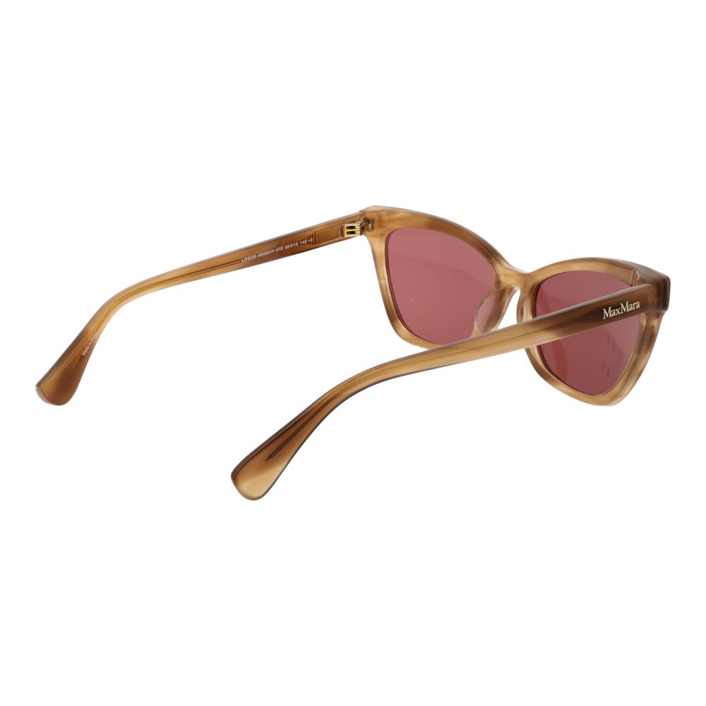 Max Mara Brown Acetate Women's Sunglasses