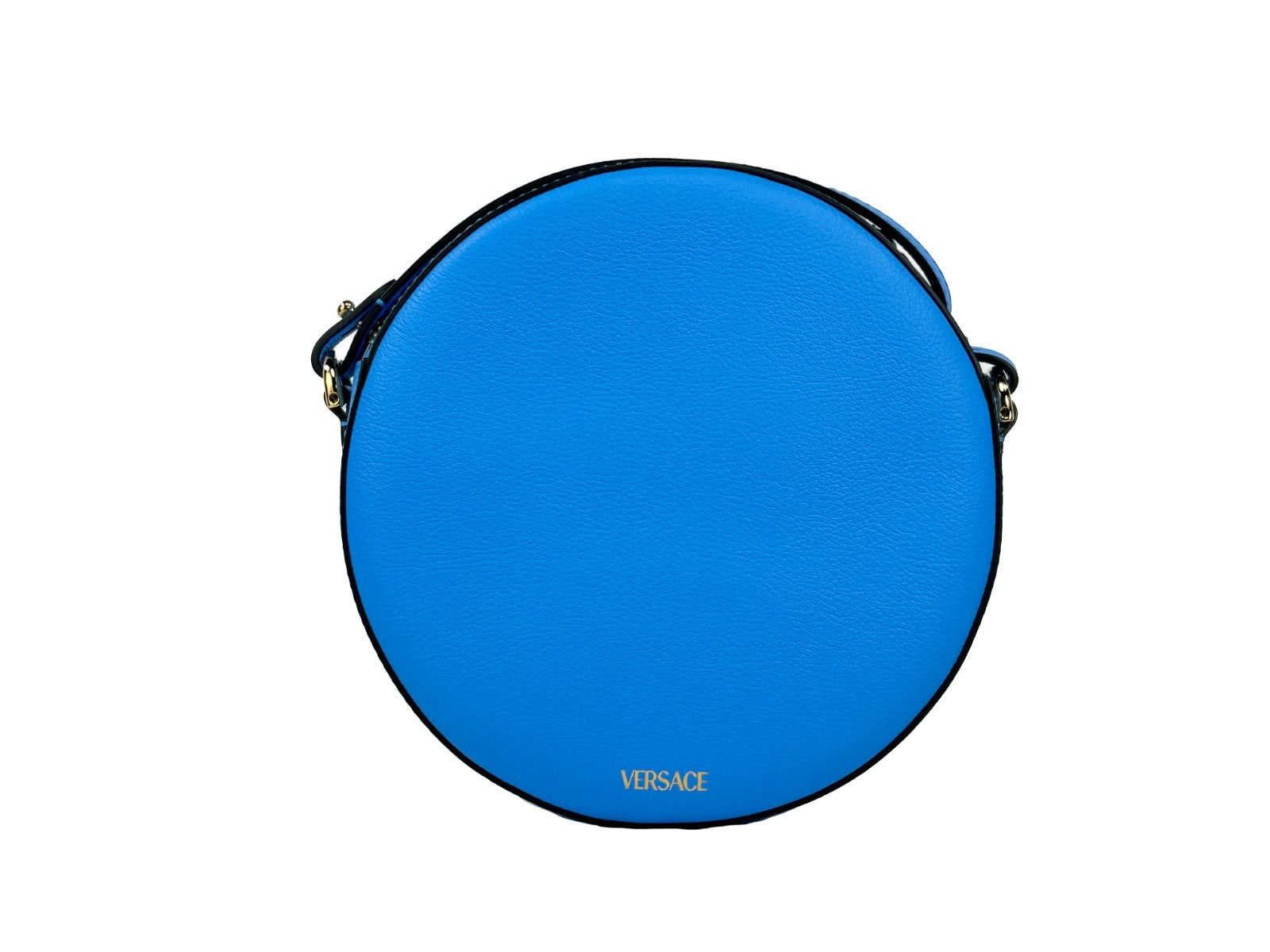 Versace Versace Round Disco Leather Camera Case Crossbody Women's Bag