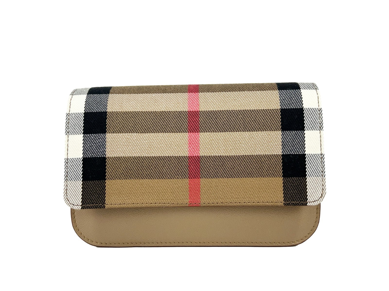 Burberry Burberry Small Leather Madison Crossbody Check Women's Bag