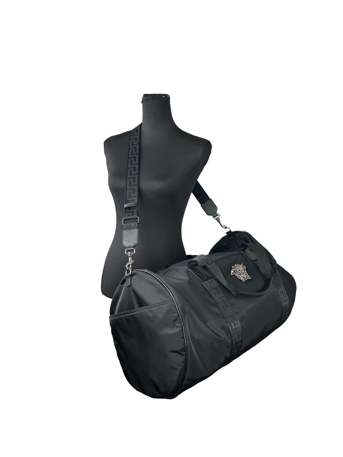 Versace Versace Medusa Large Nylon Duffle Women's Bag