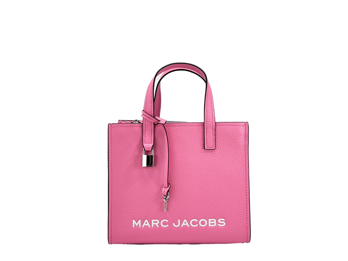 Marc Jacobs Marc Jacobs Mini Grind Pink Leather Crossbody Bag Women's Purse