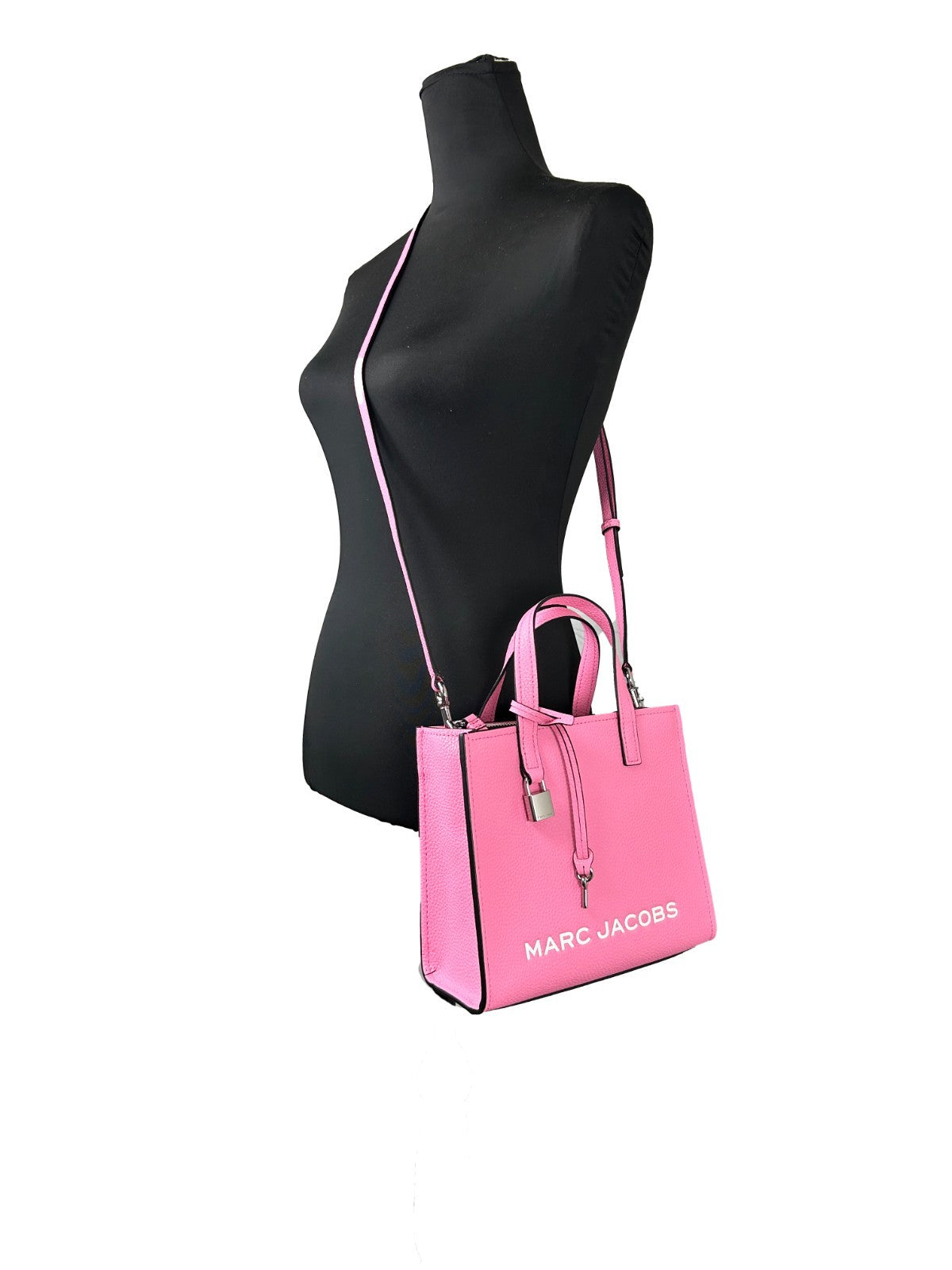Marc Jacobs Marc Jacobs Mini Grind Pink Leather Crossbody Bag Women's Purse