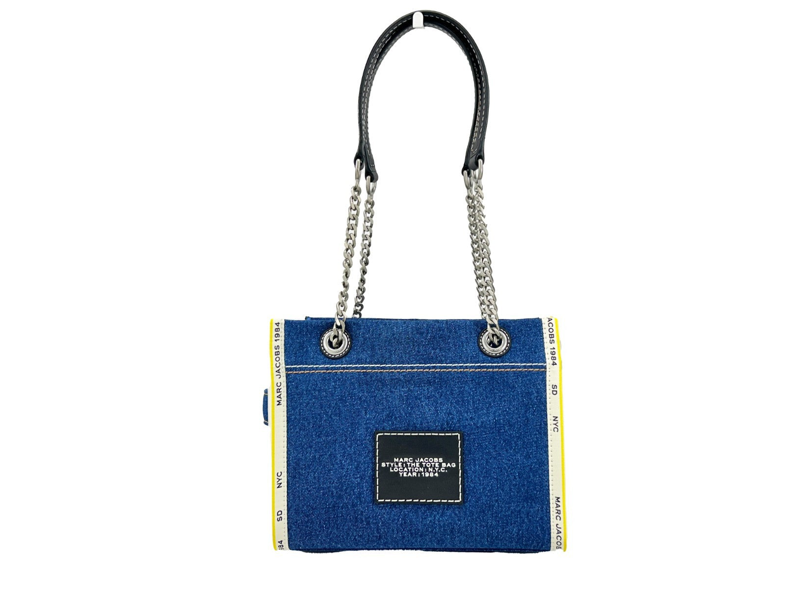 Marc Jacobs Marc Jacobs Denim Chain Small The Tote Women's Bag