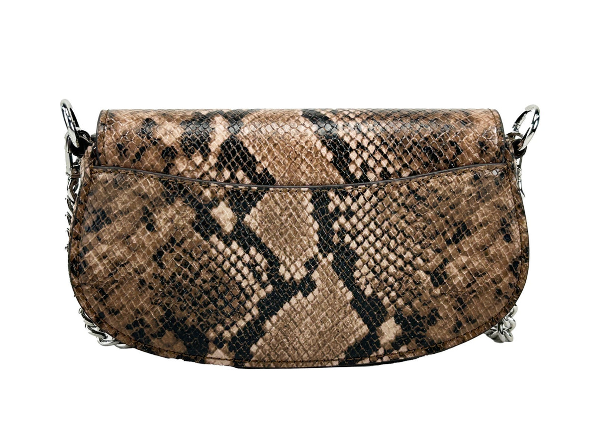 Michael Kors Michael Kors Mila Small Snakeskin Messenger Crossbody Women's Bag