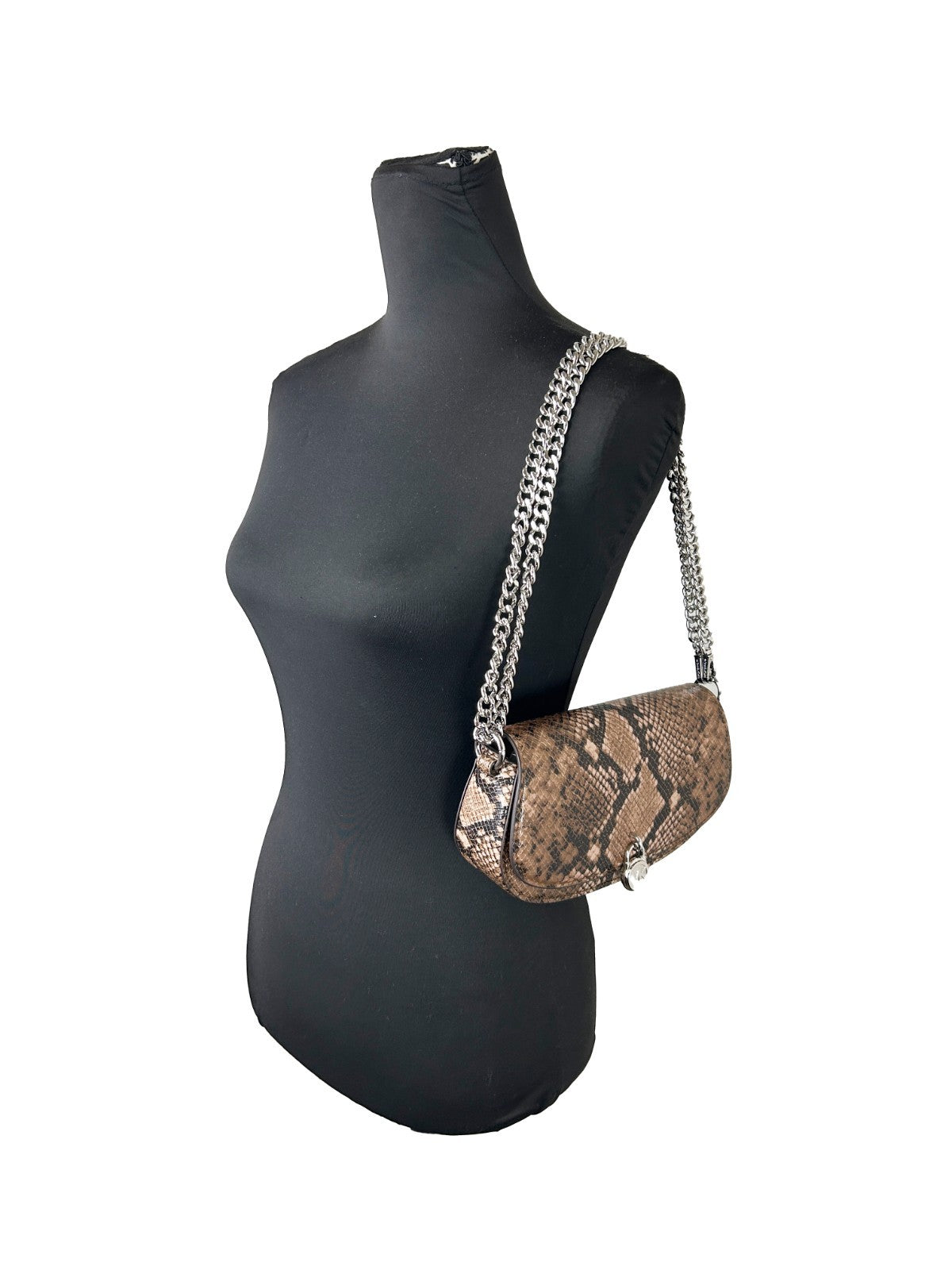 Michael Kors Michael Kors Mila Small Snakeskin Messenger Crossbody Women's Bag