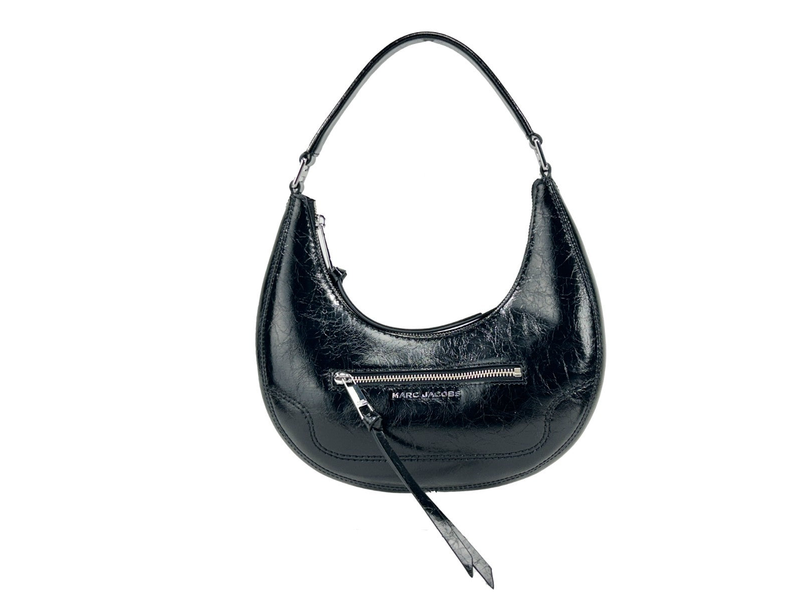 Marc Jacobs Marc Jacobs Cruiser Small Crescent Crinkle Leather Women's Bag