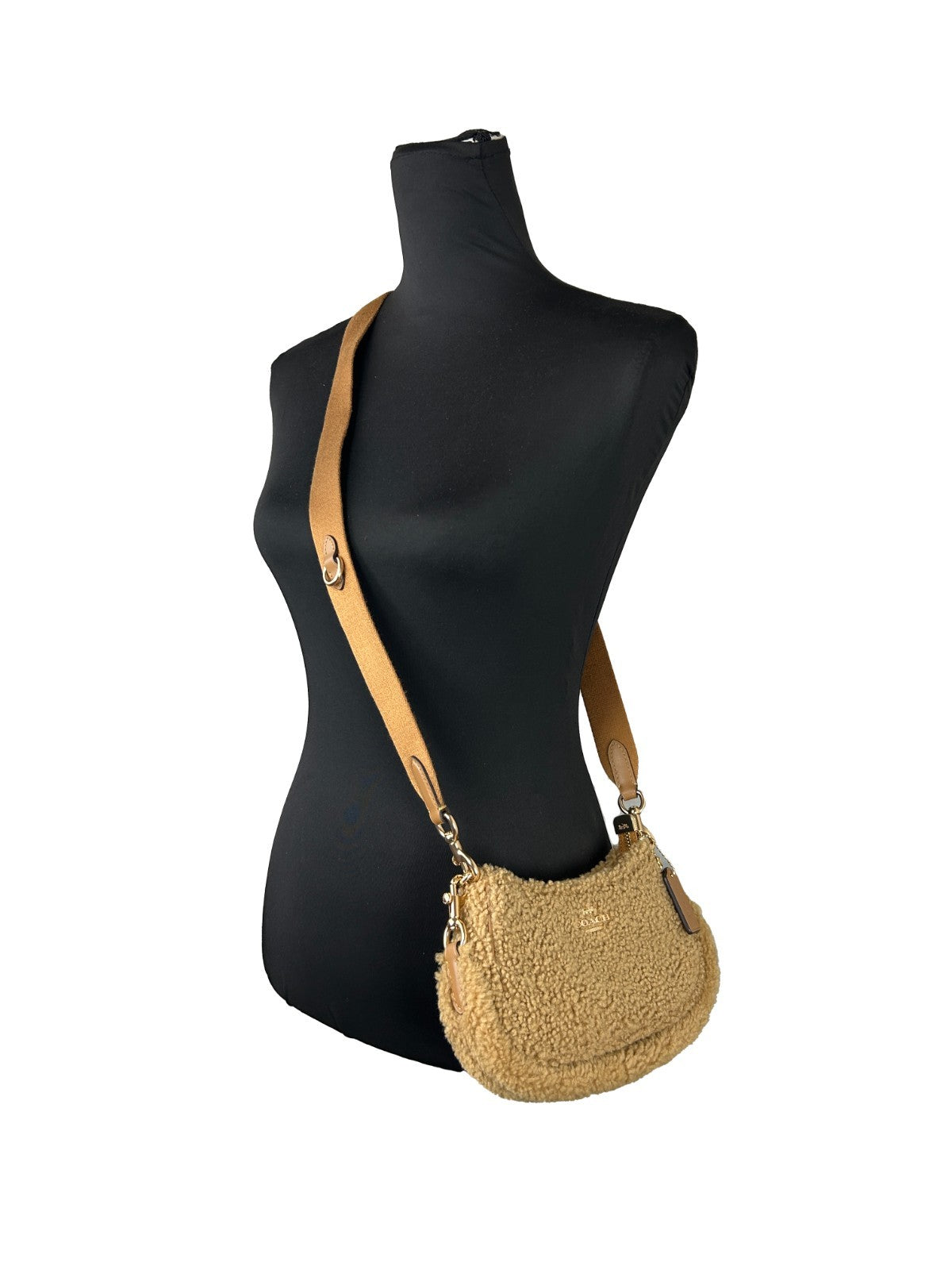 COACH Coach Teri Mini Shearling Fur Crossbody Women's Bag