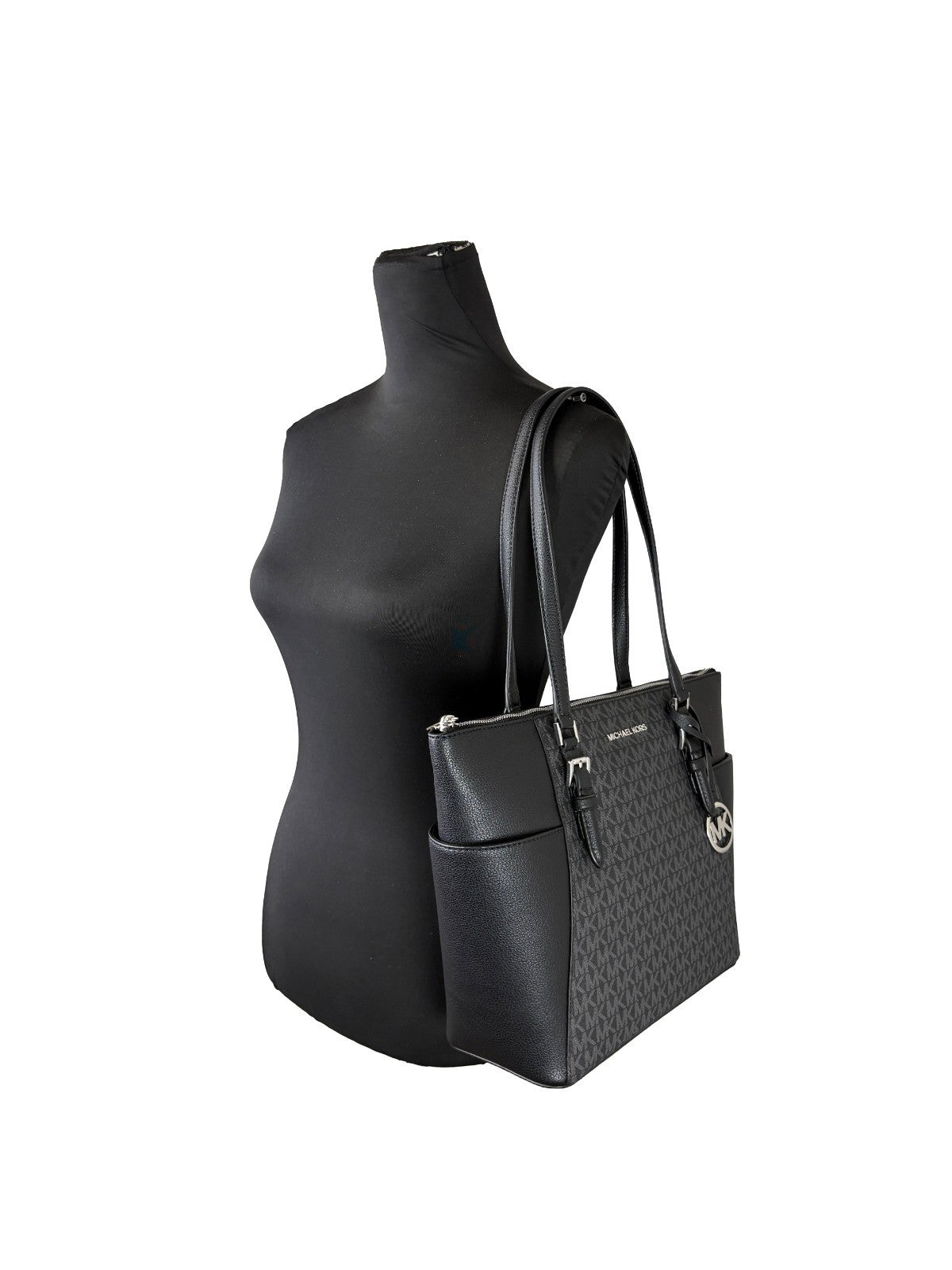 Michael Kors Michael Kors Charlotte Leather Top Zip Tote Women's Bag
