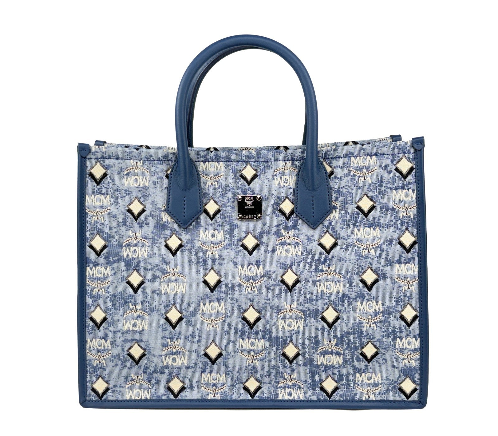 MCM MCM Aren Munchen Denim Tote Women's Bag