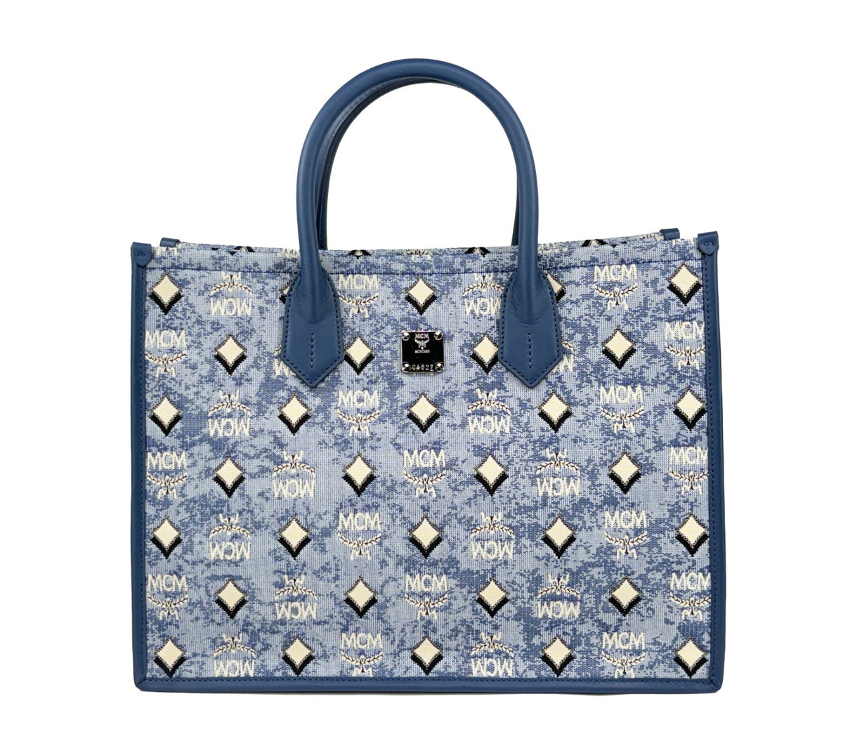 MCM MCM Aren Munchen Denim Tote Women's Bag