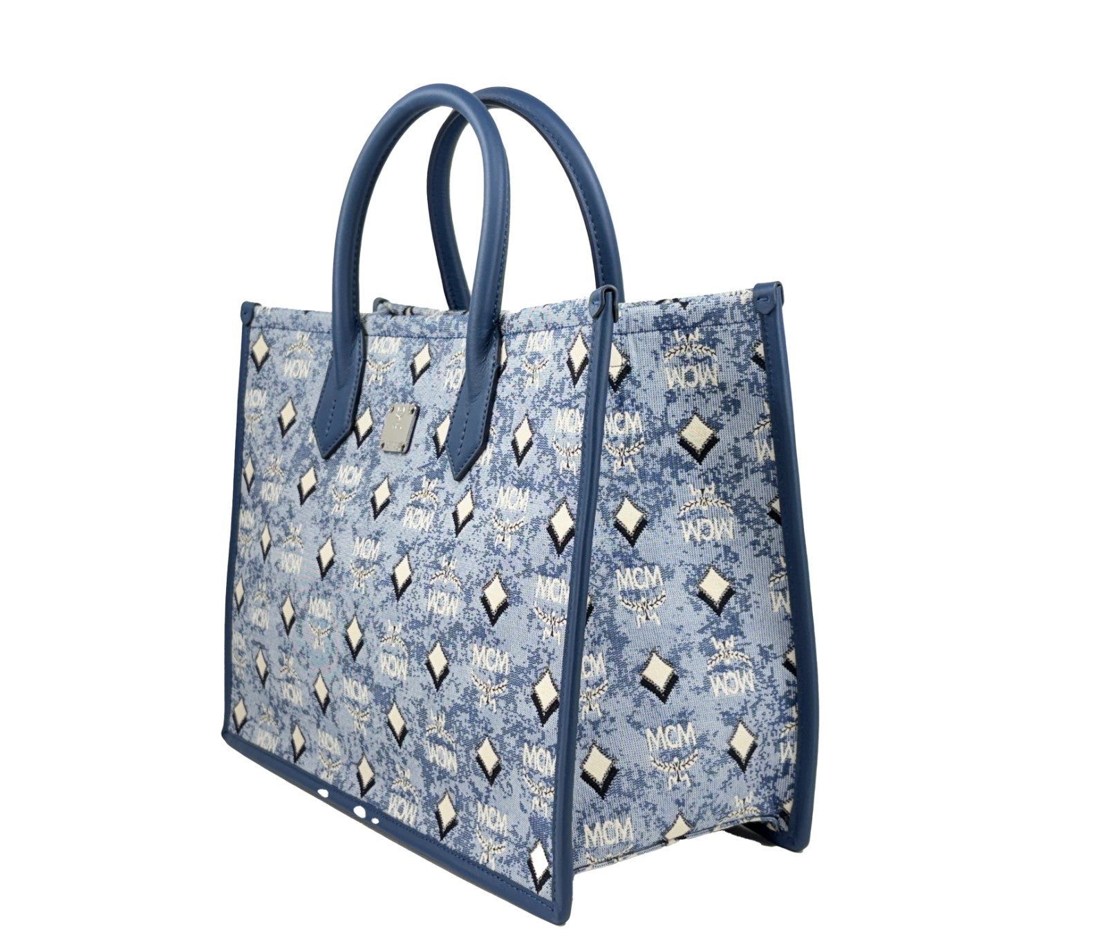 MCM MCM Aren Munchen Denim Tote Women's Bag