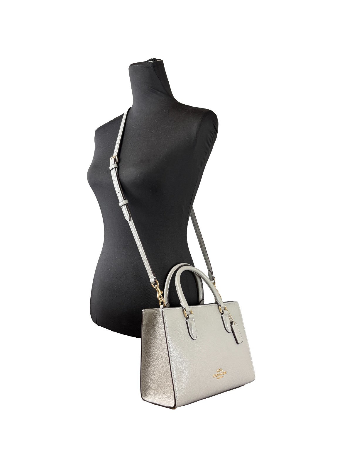 COACH Coach Maggie Small Leather Crossbody Tote Women's Bag