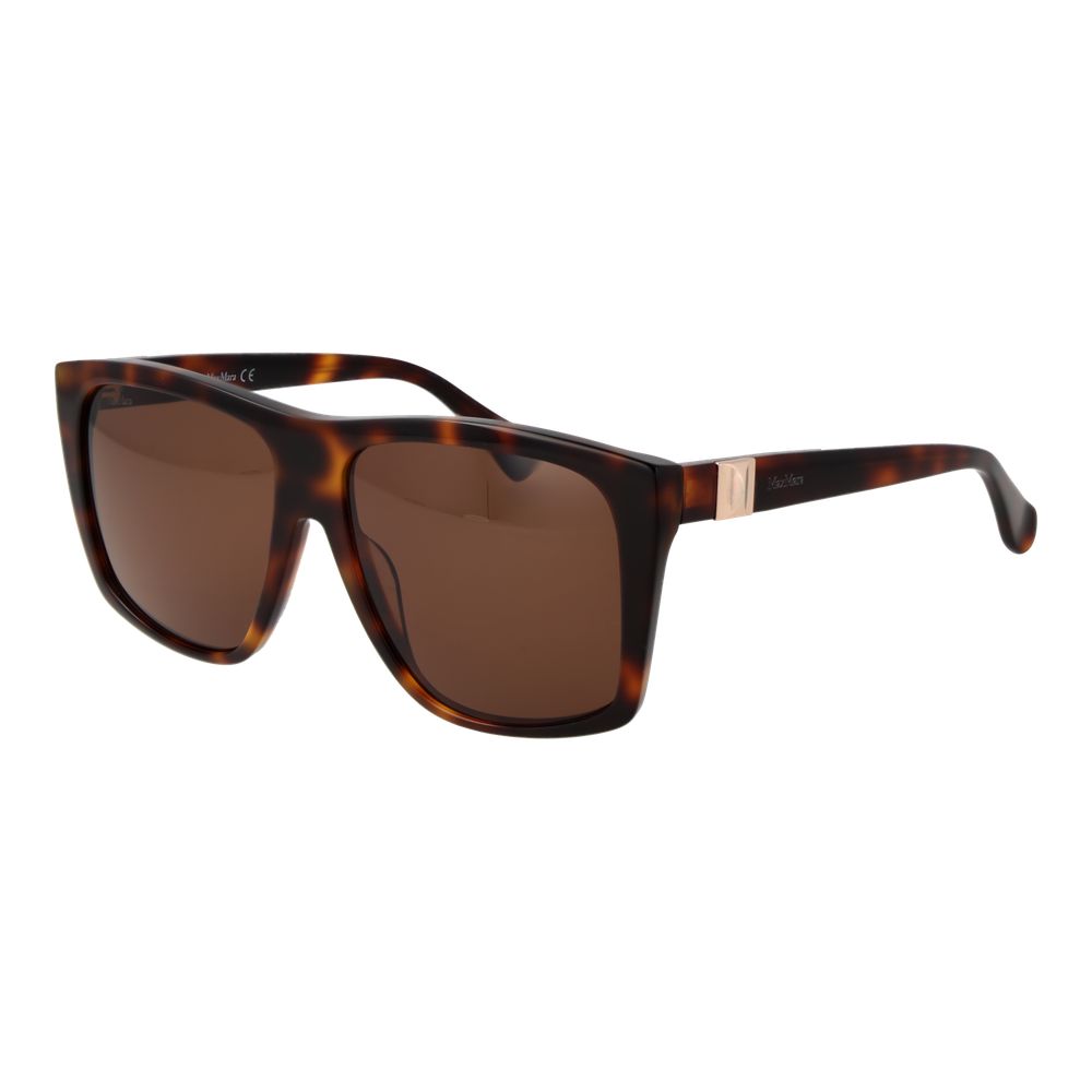 Max Mara Brown Acetate Women's Sunglasses