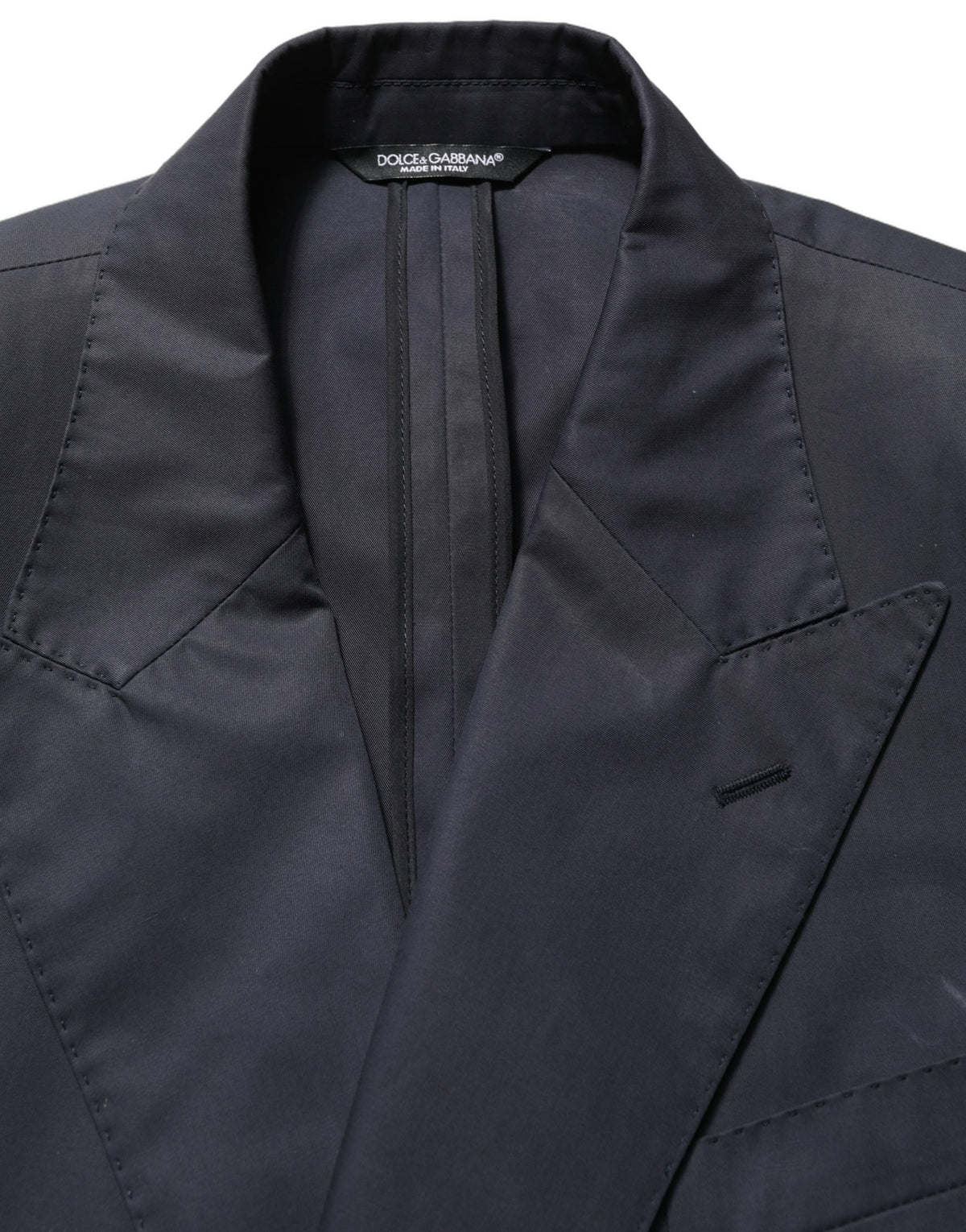 Dolce & Gabbana Blue Cotton Slim Fit Formal 2 Piece Men Men's Suit