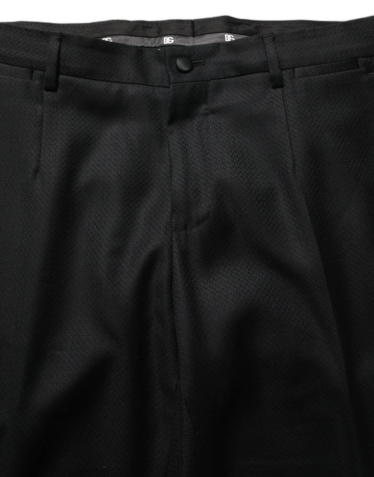 Dolce & Gabbana Black Wool Slim Fit Formal 2 Piece Men Men's Suit