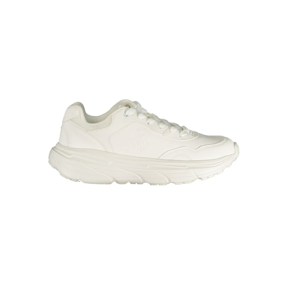 U.S. POLO ASSN. White Polyurethane Women's Women's Sneaker