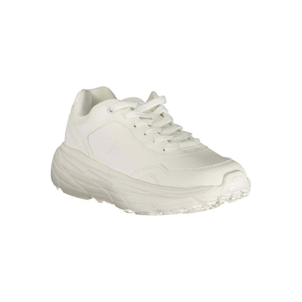 U.S. POLO ASSN. White Polyurethane Women's Women's Sneaker