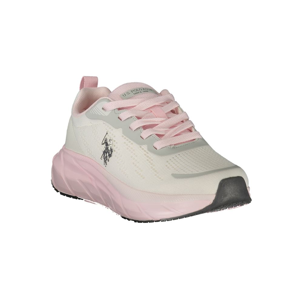 U.S. POLO ASSN. White Polyurethane Women's Women's Sneaker