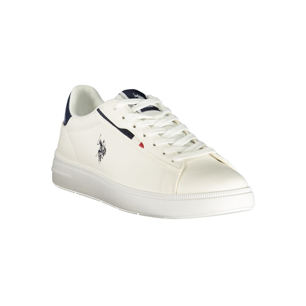 U.S. POLO ASSN. White Polyurethane Men's Men's Sneaker