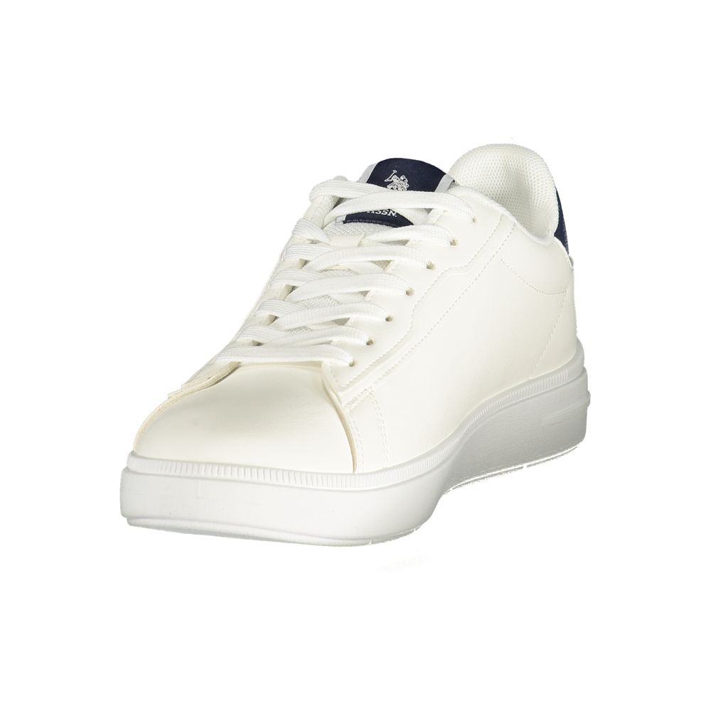 U.S. POLO ASSN. White Polyurethane Men's Men's Sneaker