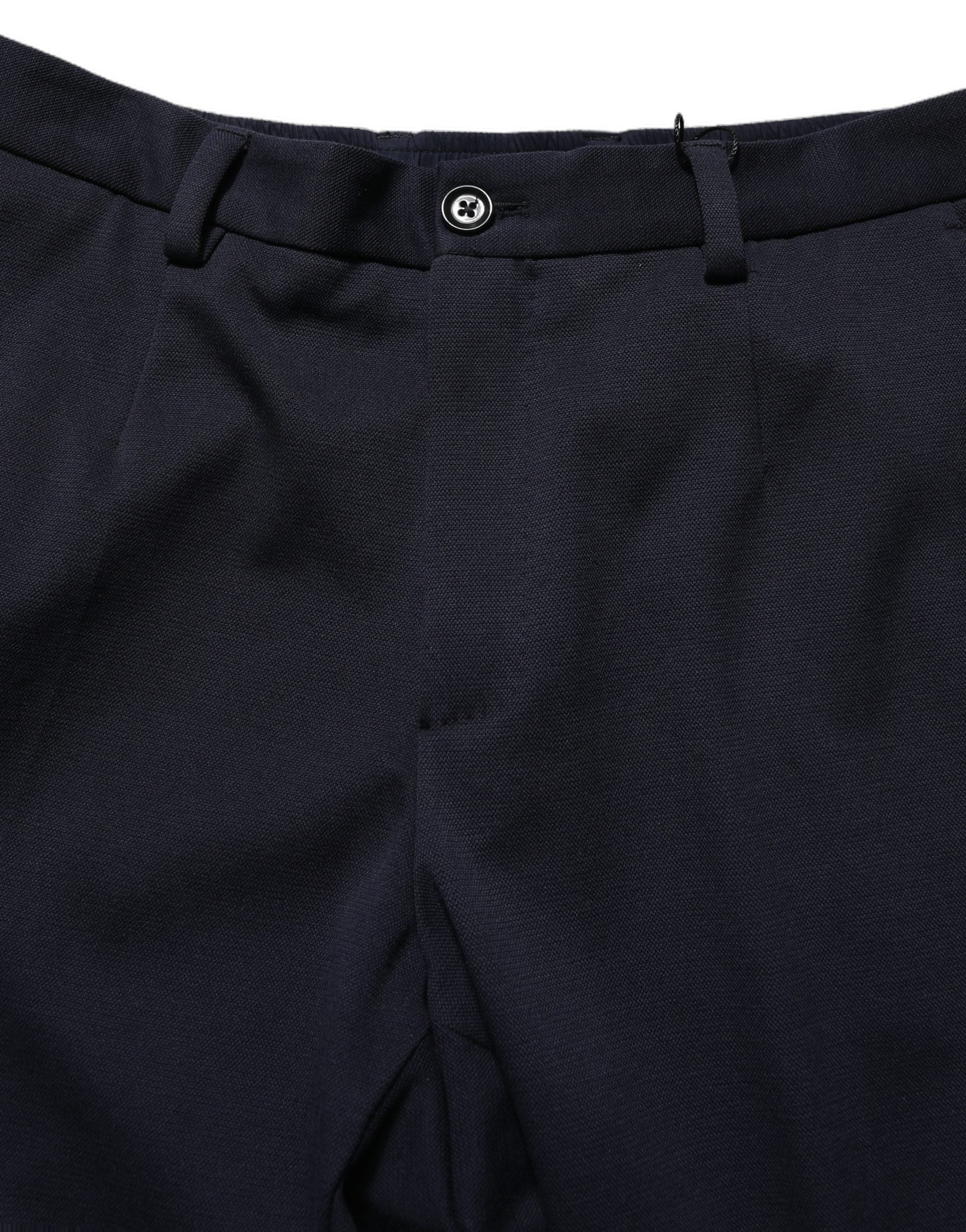Dolce & Gabbana Black Cotton Tapered Leg Dress Trouser Men's Pants