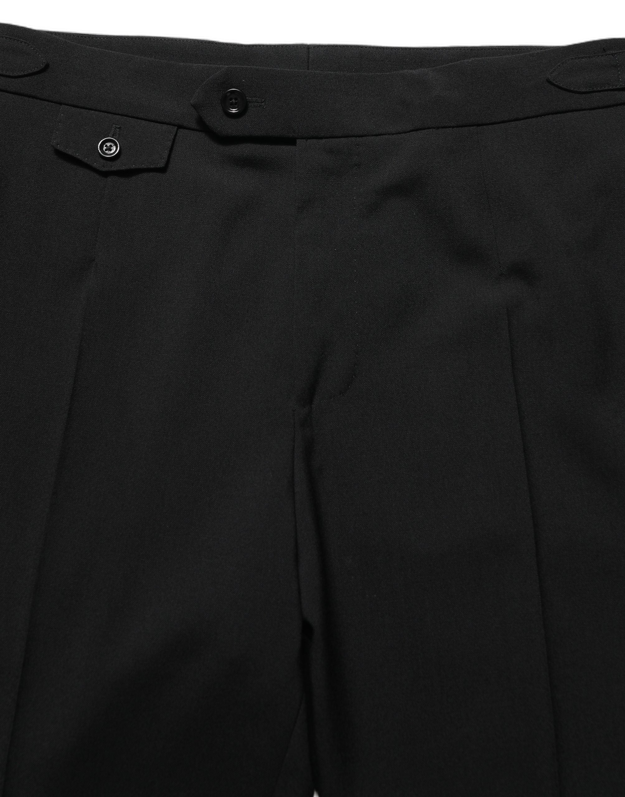 Dolce & Gabbana Black Tapered Leg Men Dress Trouser Men's Pants