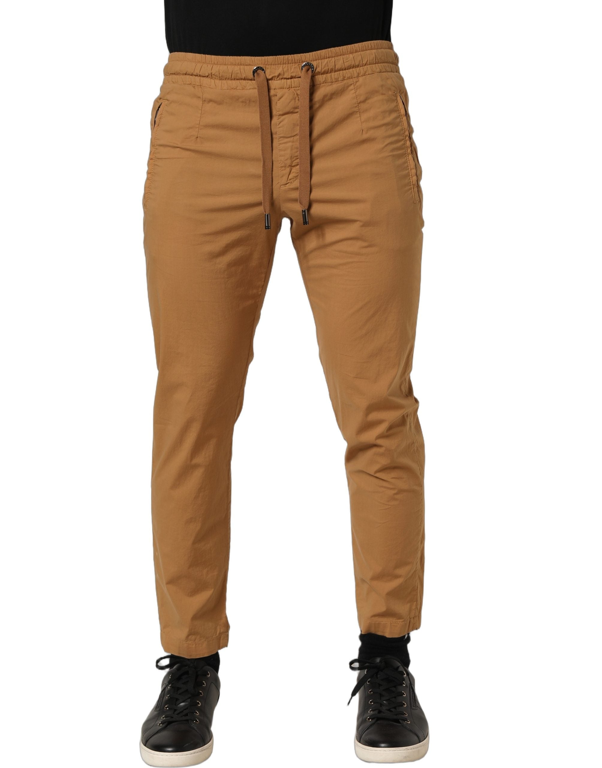 Dolce & Gabbana Brown MidWaist Skinny Jogger SweatMen's Men's Pants (Pre-Owned)