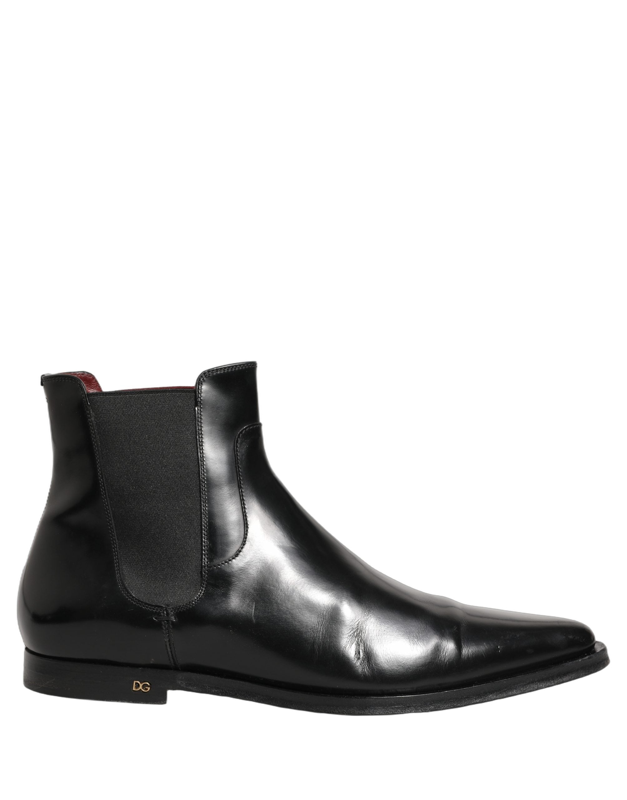 Dolce & Gabbana Black Chelsea Slip On Men Ankle Boots Men's Shoes (Pre-Owned)