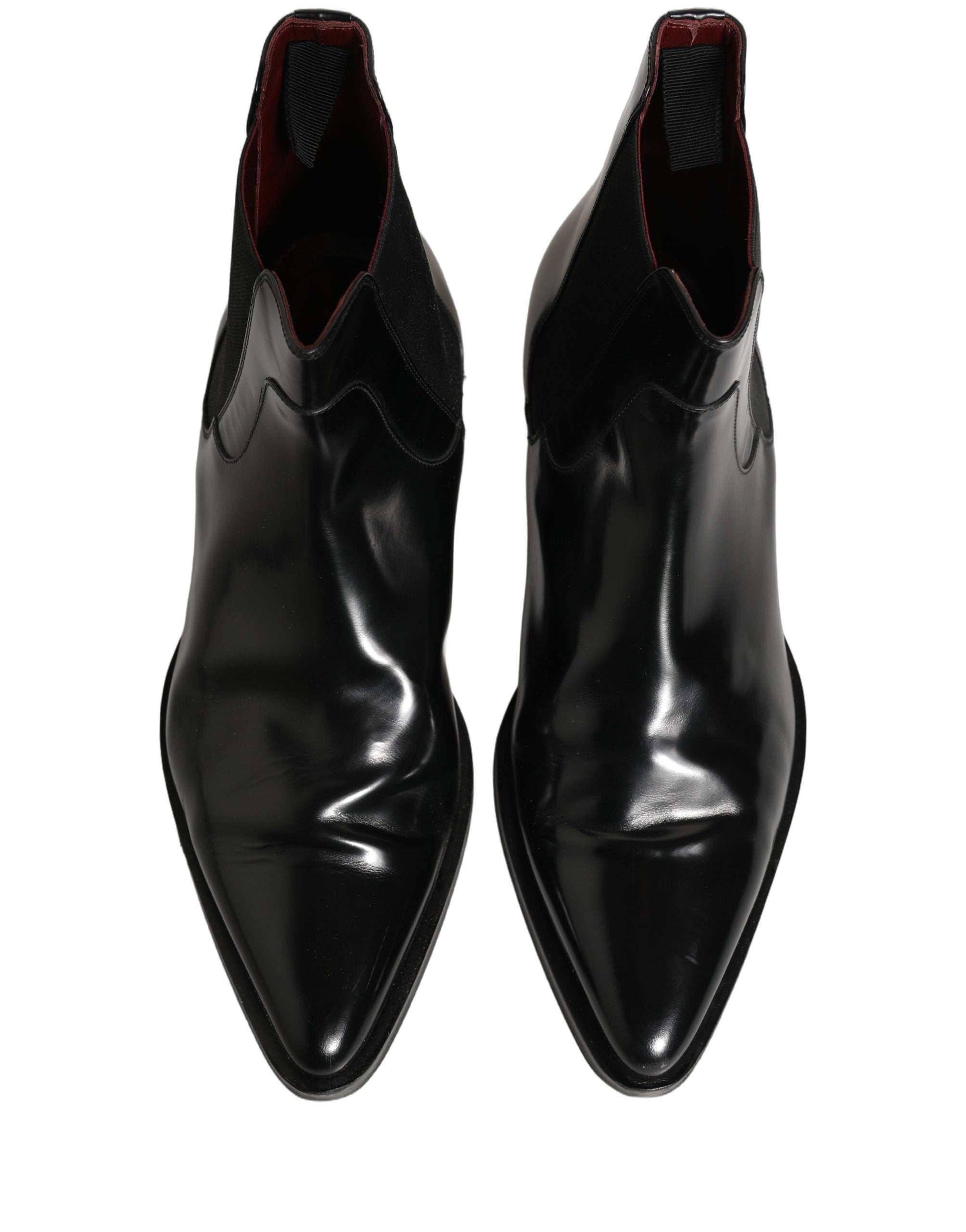 Dolce & Gabbana Black Chelsea Slip On Men Ankle Boots Men's Shoes (Pre-Owned)