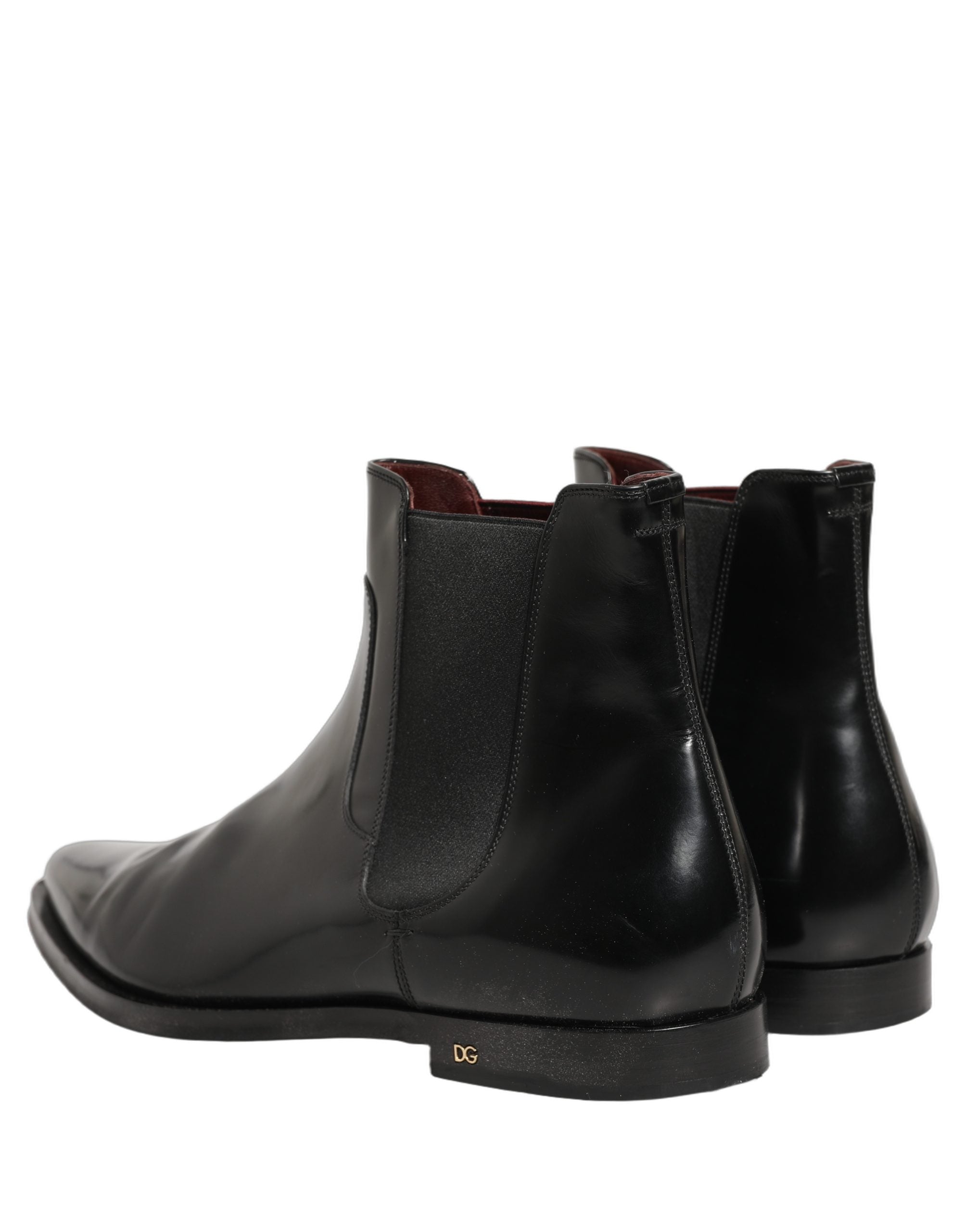 Dolce & Gabbana Black Chelsea Slip On Men Ankle Boots Men's Shoes (Pre-Owned)