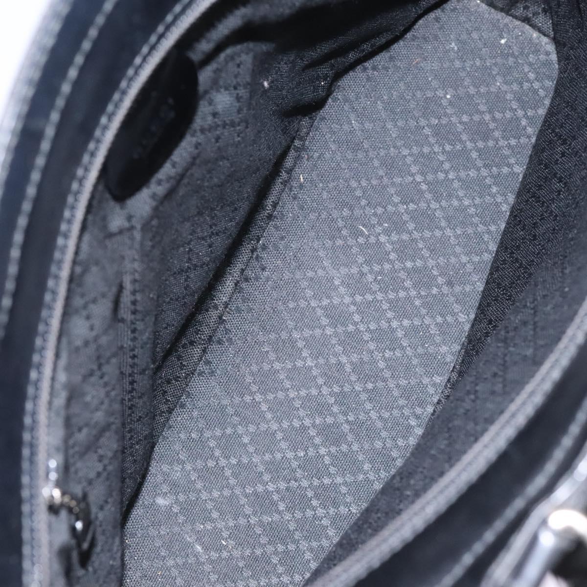 Gucci Bamboo Black Canvas Handbag (Pre-Owned)