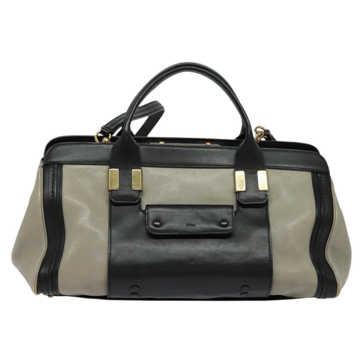Chloé Alice Black Leather Handbag (Pre-Owned)