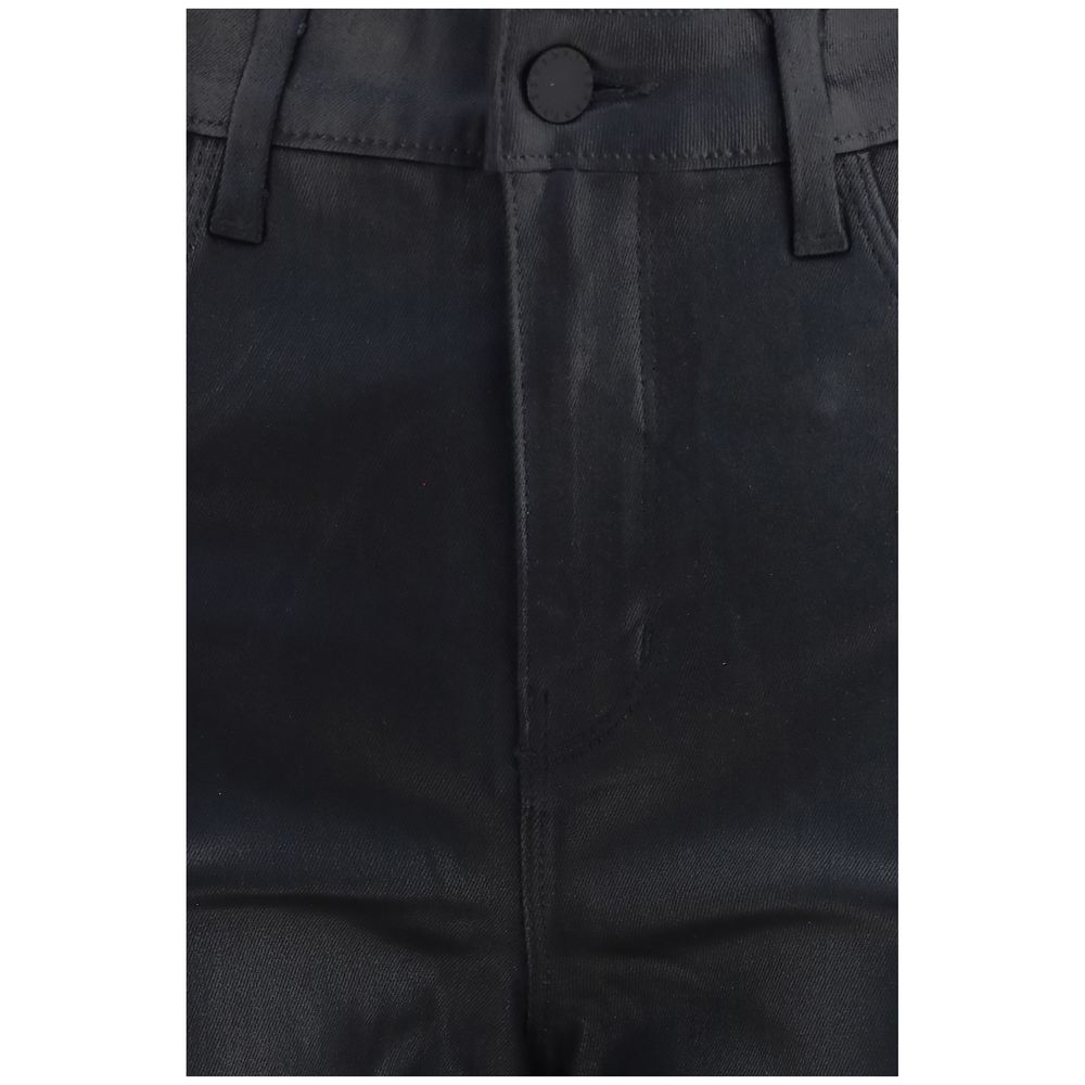 L'Agence Black Leather Women's Pants