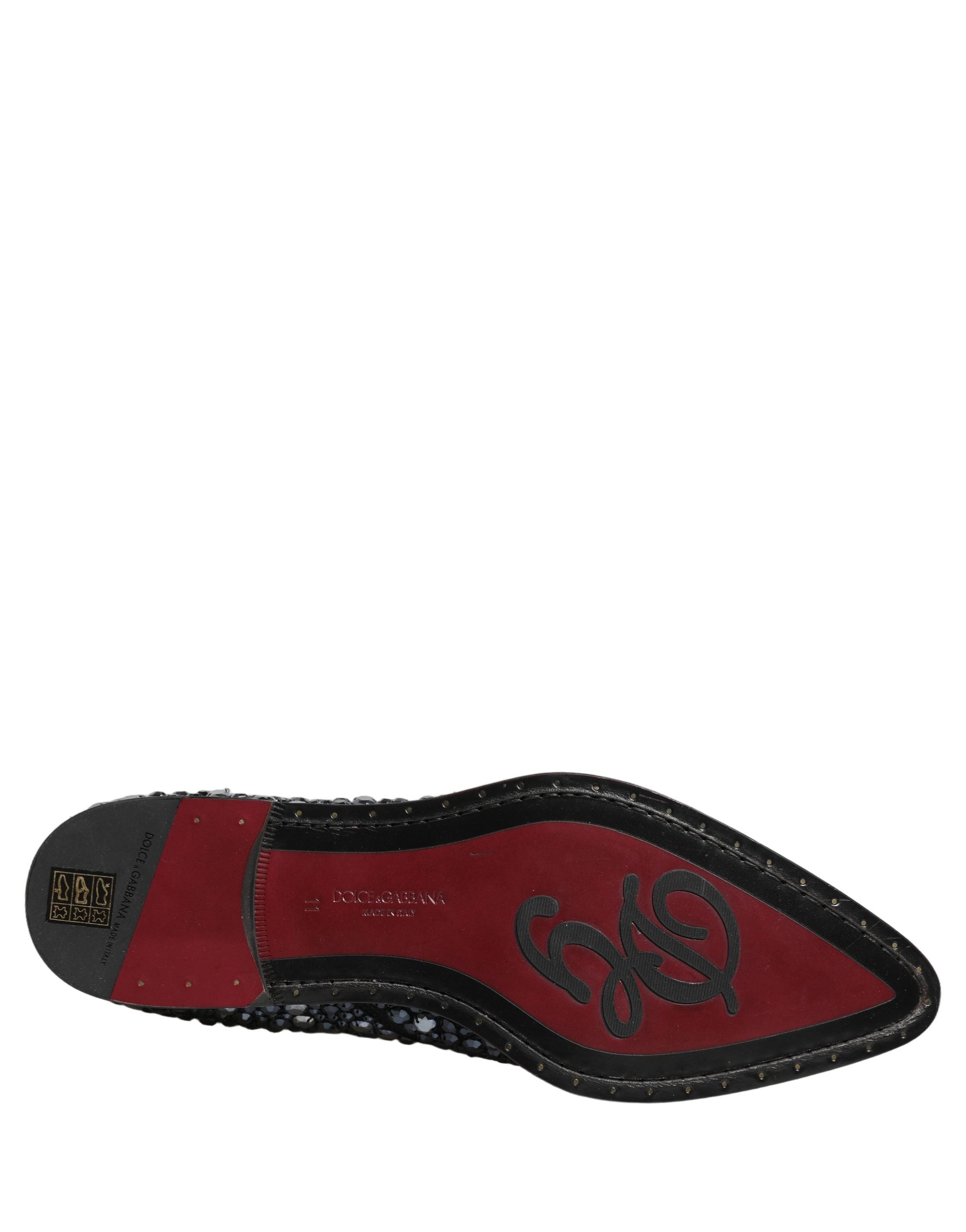 Dolce & Gabbana Black Embellished Chelsea Ankle Boots Men's Shoes