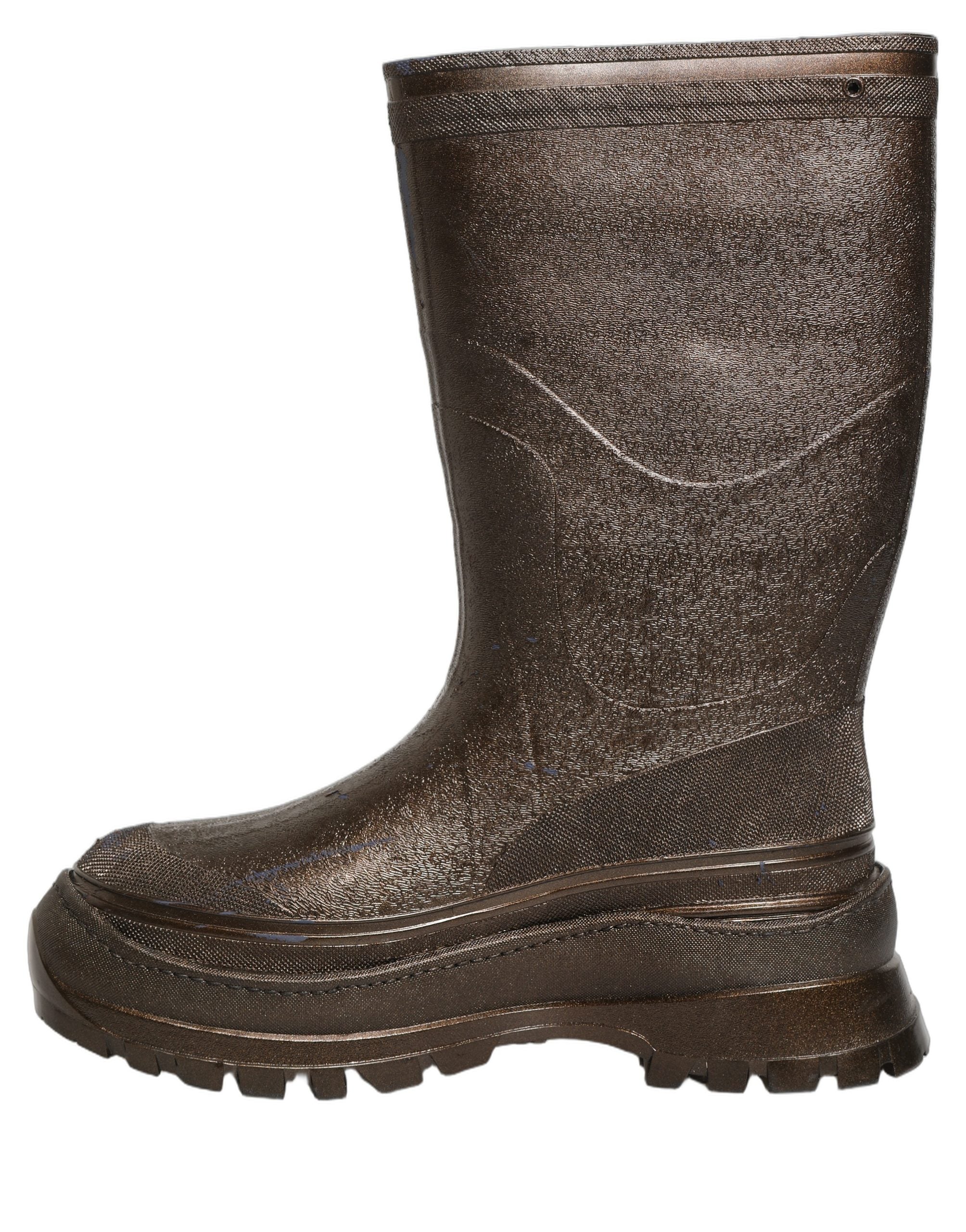 Dolce & Gabbana Bronze PVC Pull On Rain Boots Men Men's Shoes (Pre-Owned)