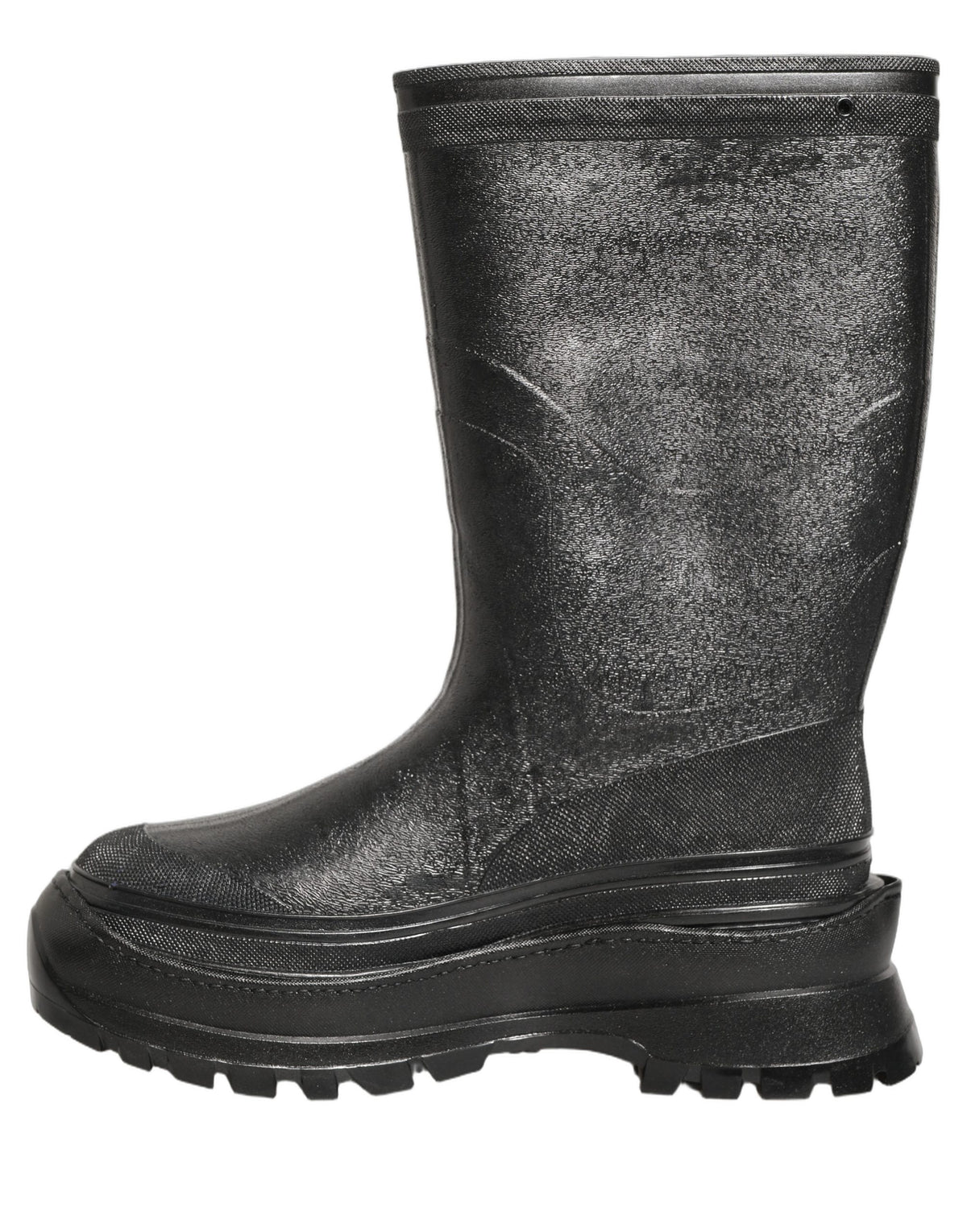Dolce & Gabbana Black PVC Pull On Rain Boots Men Men's Shoes (Pre-Owned)