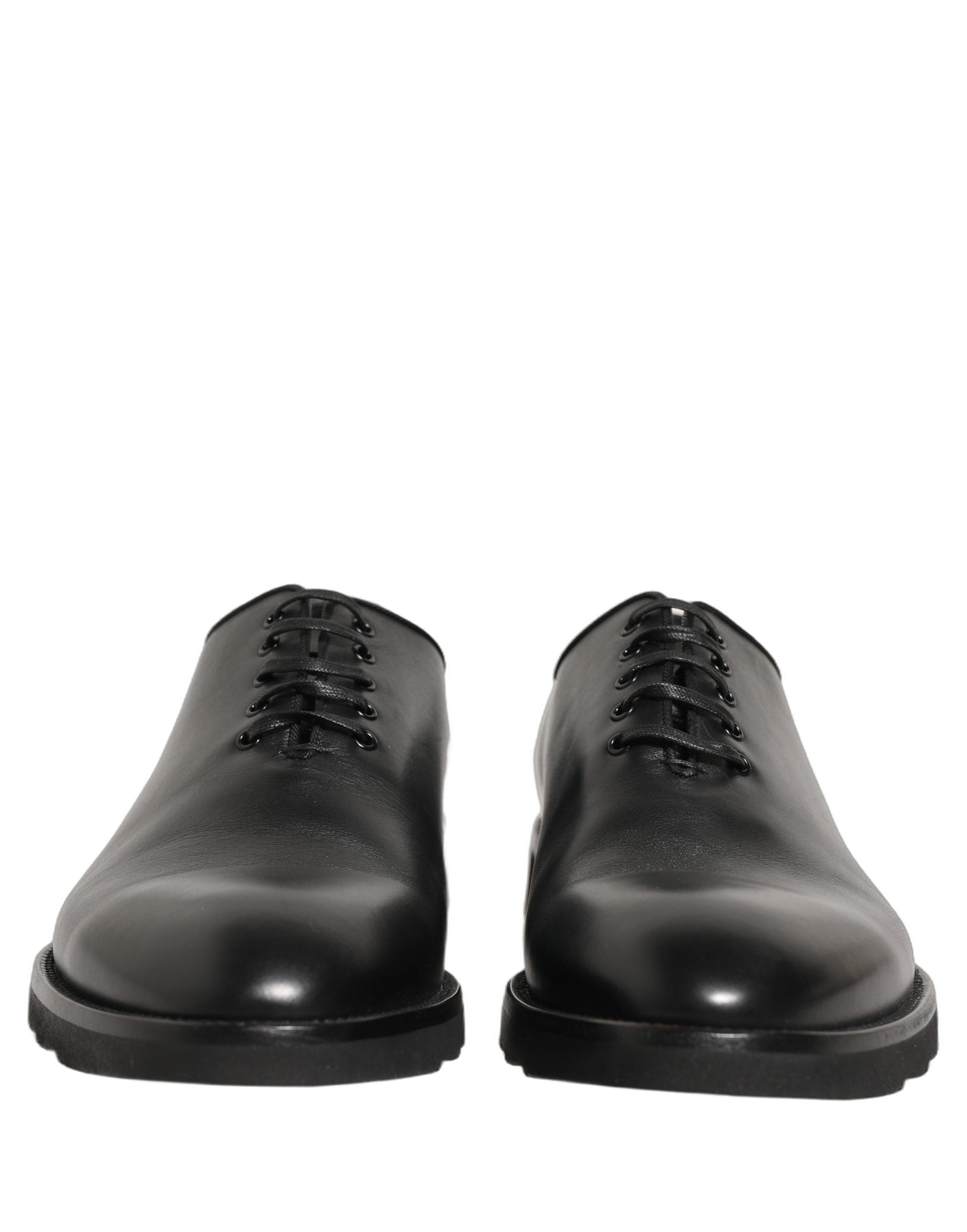Dolce & Gabbana Black Leather Men Oxford Dress Formal Men's Shoes