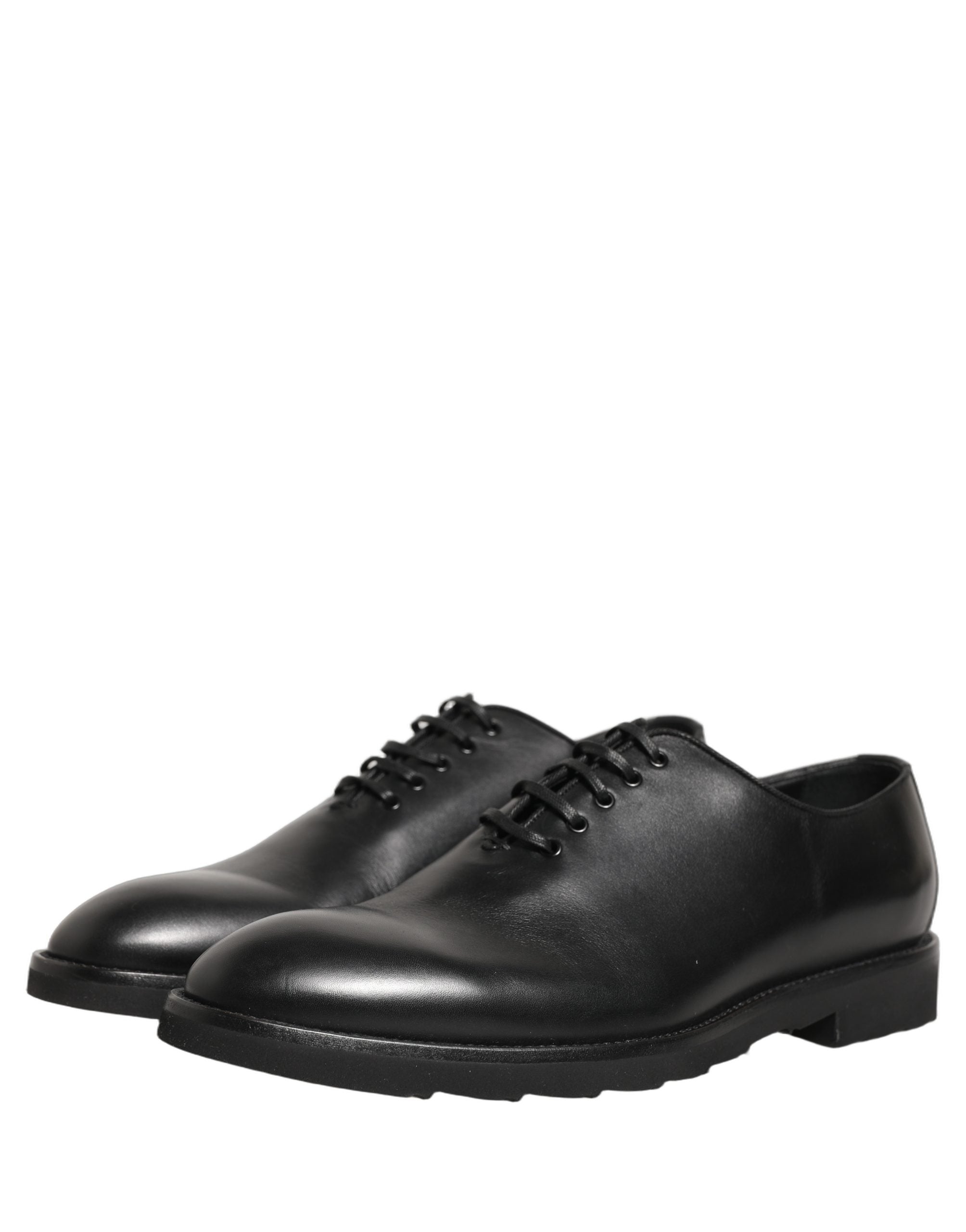 Dolce & Gabbana Black Leather Men Oxford Dress Formal Men's Shoes