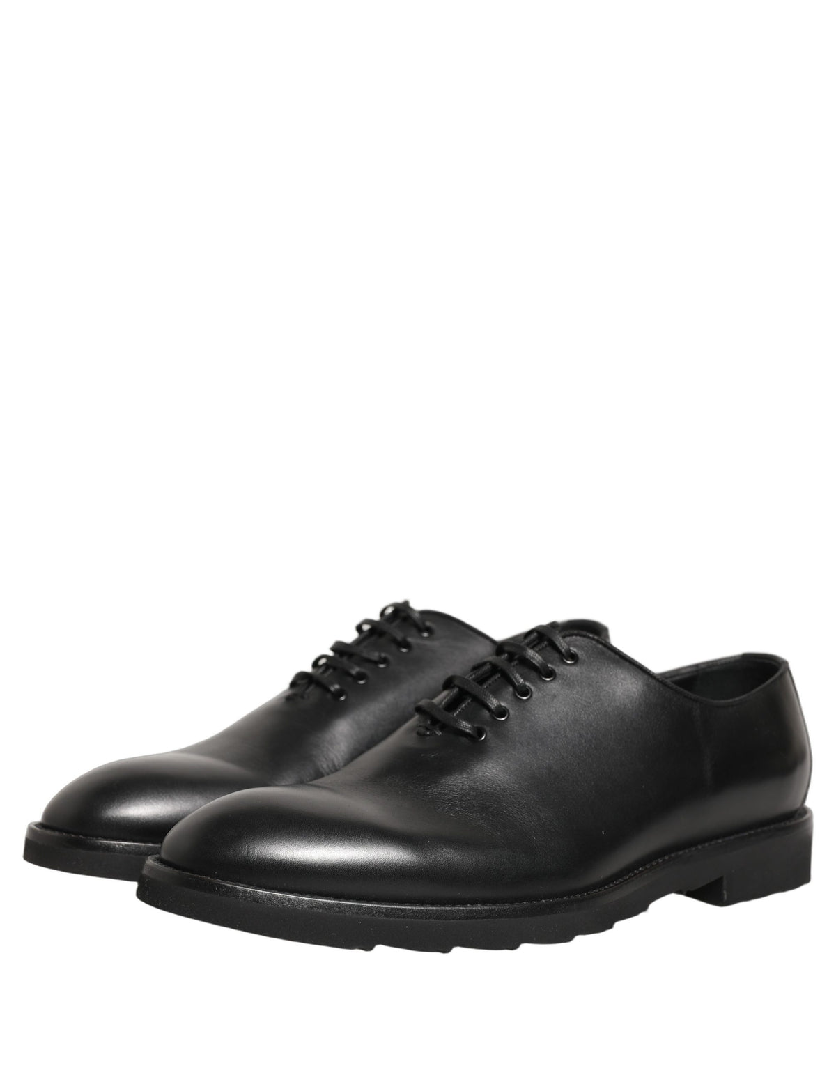 Dolce & Gabbana Black Leather Men Oxford Dress Formal Men's Shoes